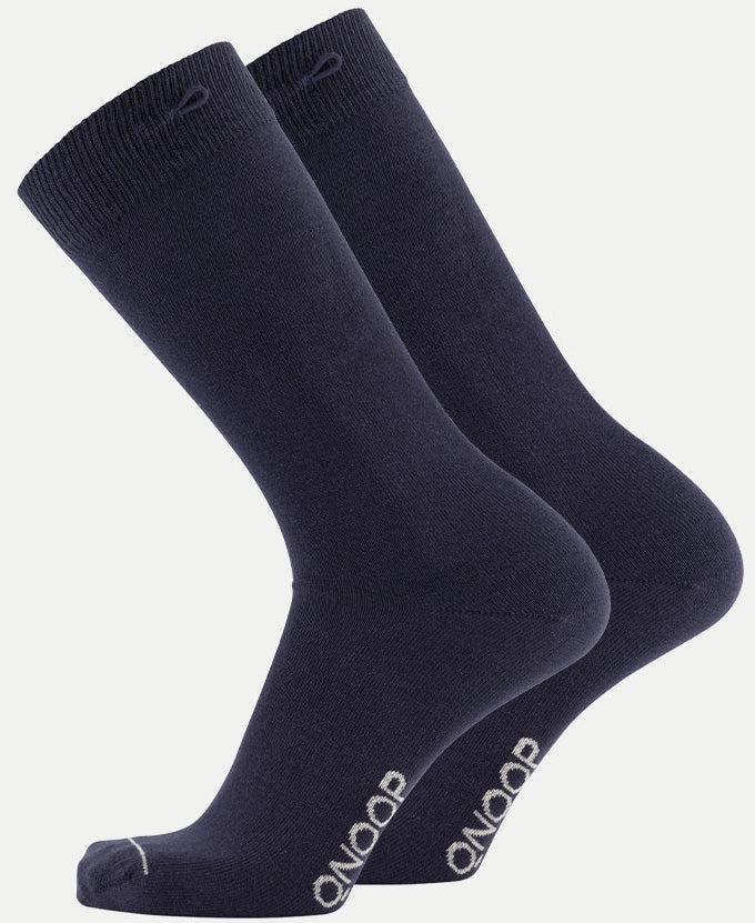 Organic Cotton Basic Men's and Women's Socks Color Navy – QNOOP